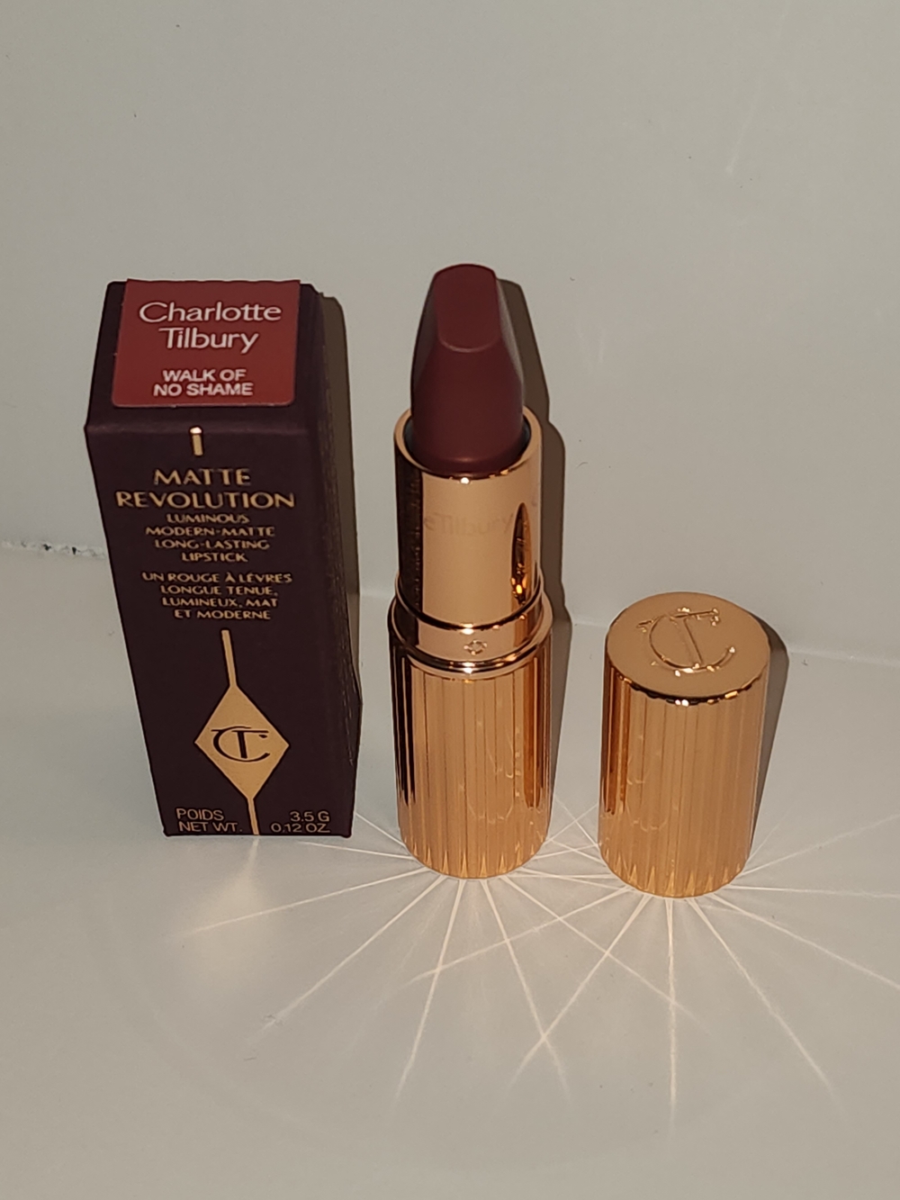 Charlotte Tilbury Matte Revolution Lipstick - Walk of No Shame (Deep Rose Plum)